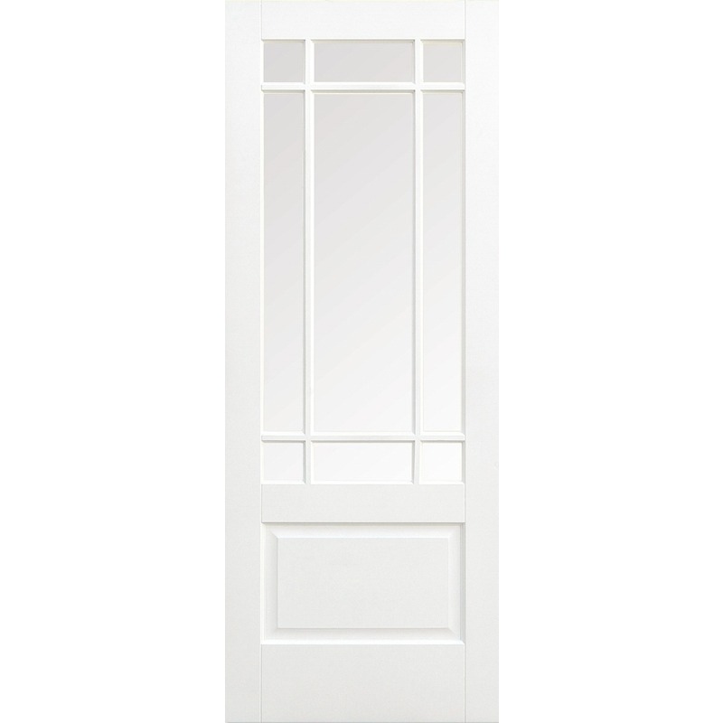 Internal Primed White Downham Glazed Solid Door